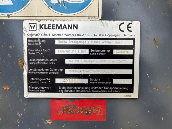 Kleemann MC110Z EVO Jaw Crusher - Image 10