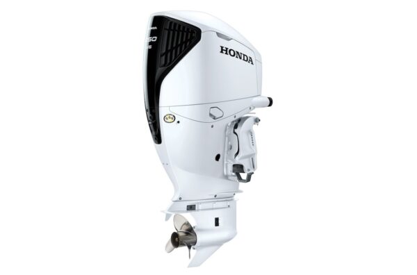 Buy Honda 250hp Outboard White | Remote Mechanical, Electric Start, 30" Shaft, Counter Rotation | BF250DK1UCRA